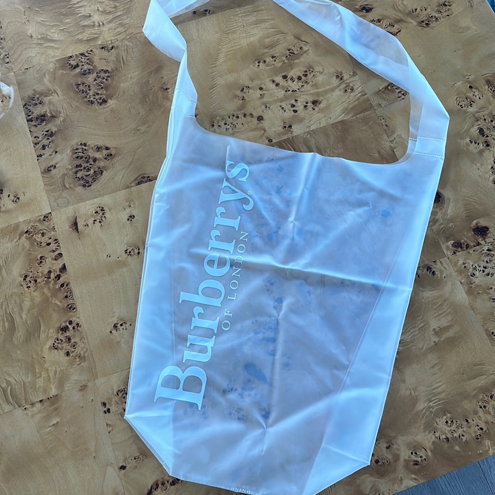 Burberry lightweight rubber crossbody beach bag